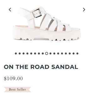 Seychelles Sandals. White leather. Best Seller!